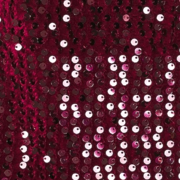 Free People Burgundy Sequin Mini Dress - Picture 9 of 12